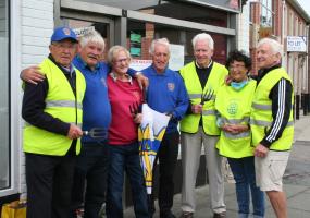 Formby Rotary members with the Planter
